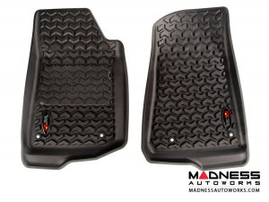 Jeep Wrangler JL All Terrain Floor Liner - Front - Black - Pair